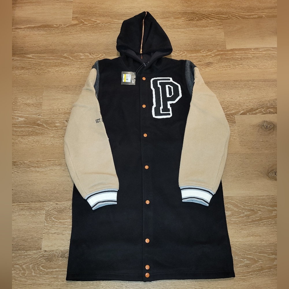 Puma Signature Player's Edition Varsity Jacket Men's Medium Black 532089-01 Nee
